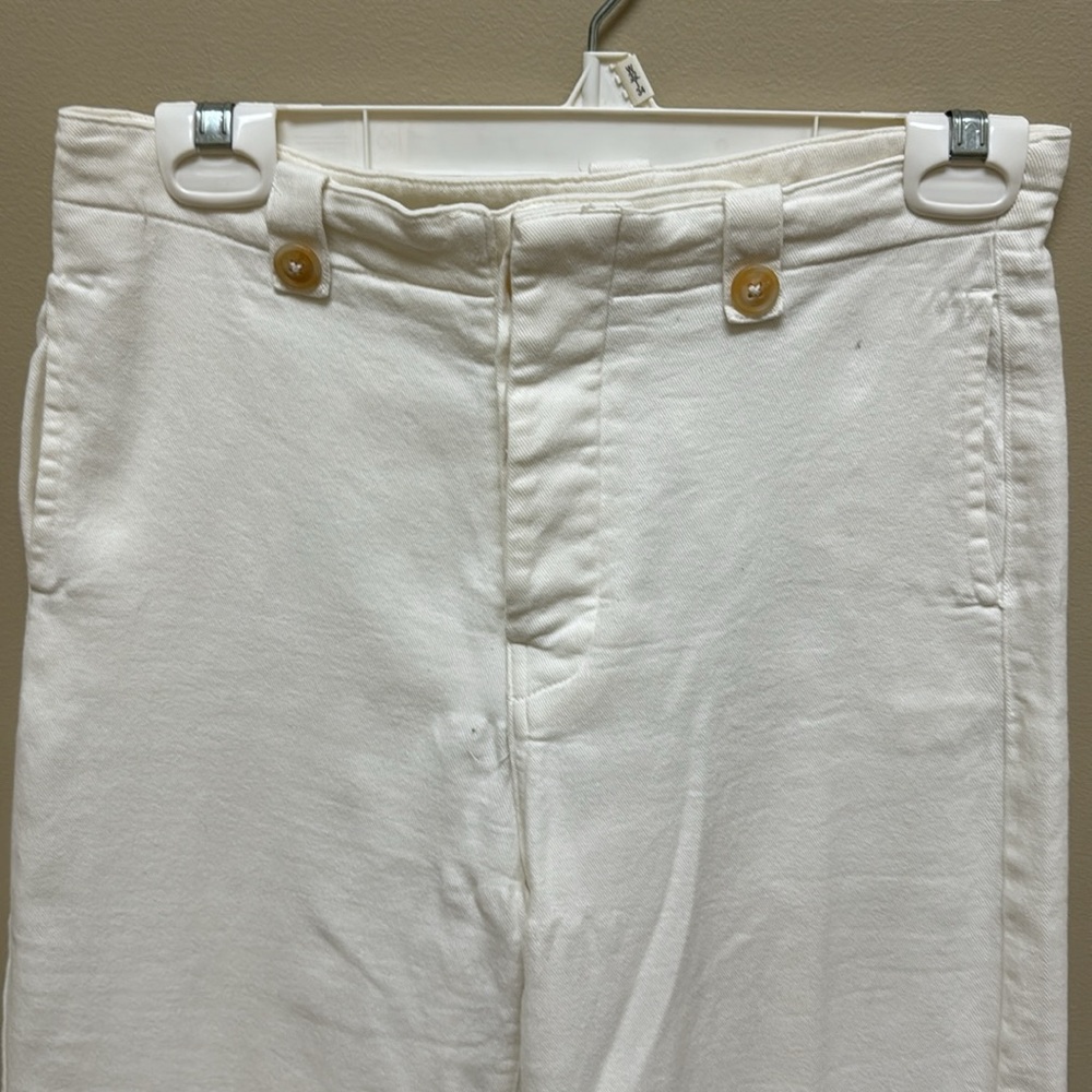White wide leg capris - Picture 2 of 5